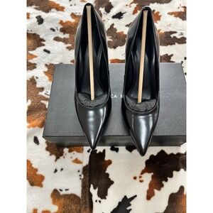 Rebecca Minkoff Women's West Pump Box Calf Black Leather Size 6M New In Box